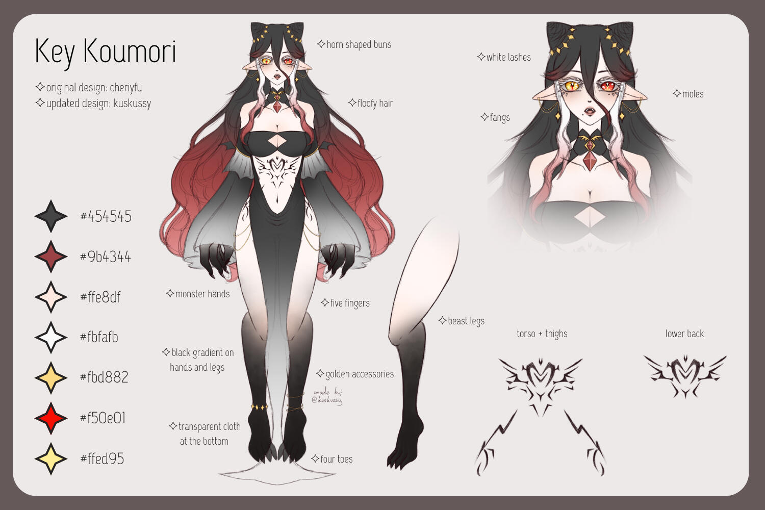 ✦ KEY MORI REF SHEET ✦